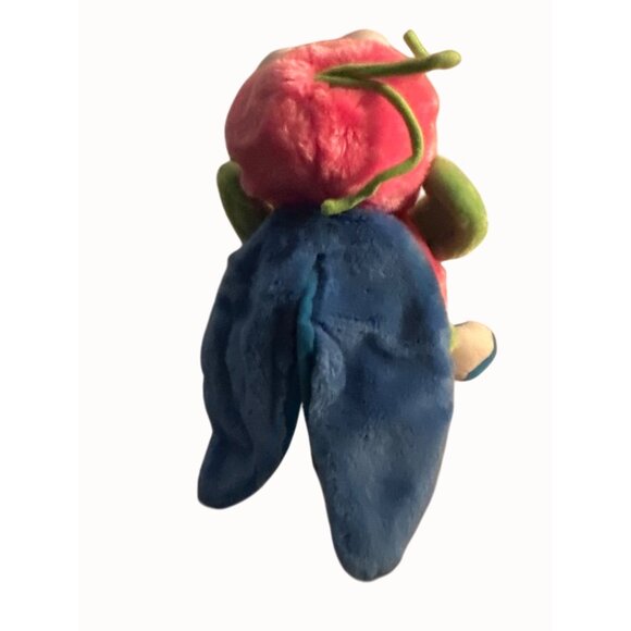 Kids puppet  Plush Green & Pink Bug With Blue Shoes & Wings Arts toy - Picture 3 of 5